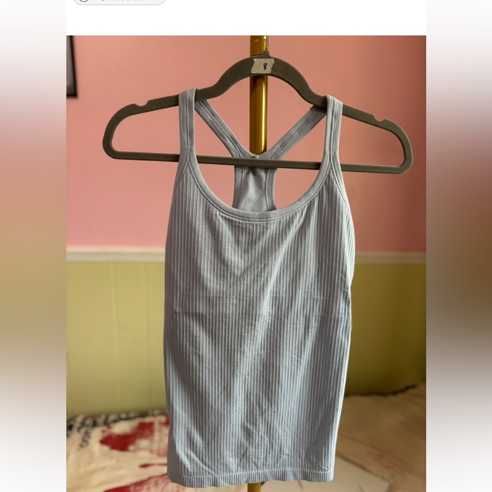 Lululemon Ribbed Tank Top - Sage Green - Picture 2 of 6